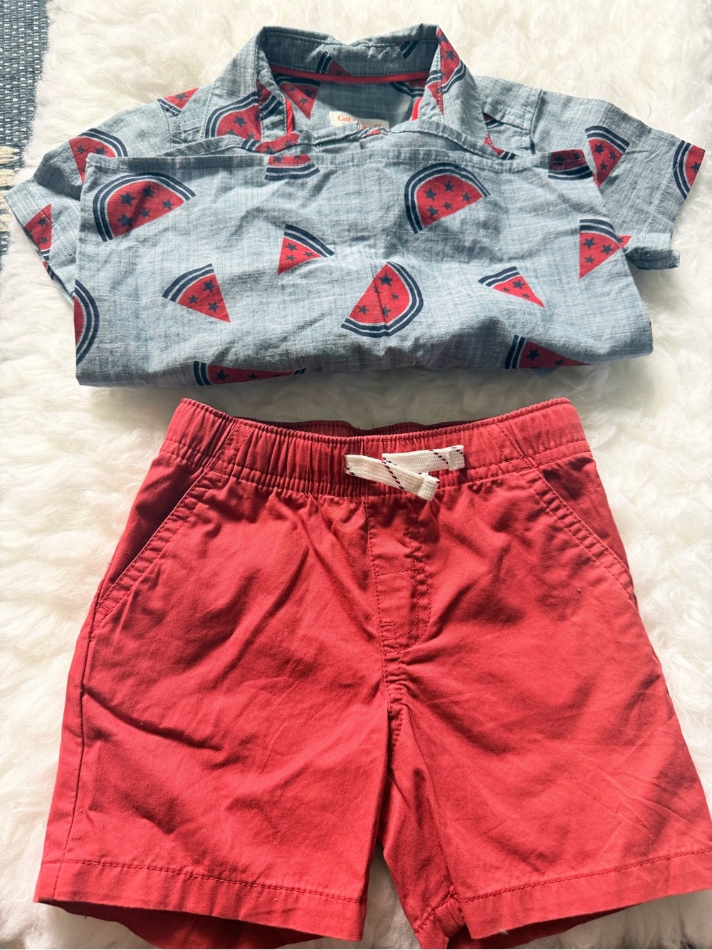 4th of July Baby Boys Short Set | Size: 18m - Picture 2 of 4